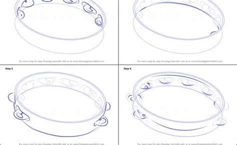 How To Draw A Tambourine Easy Drawings Otosection