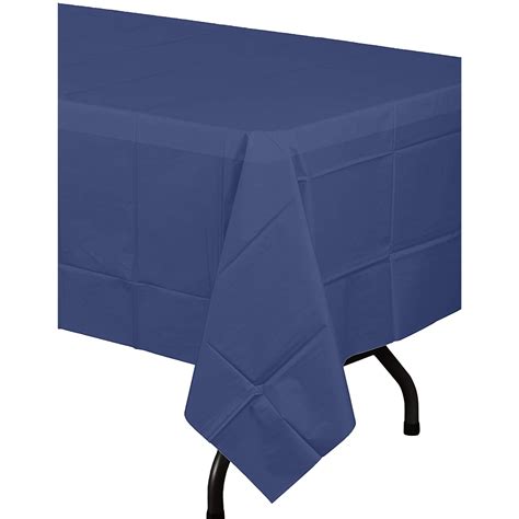 6 Pack Navy Blue Tablecloths For 8 Foot Rectangle Tables 60 X 126 Inch