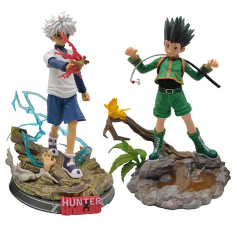 Hunter X Hunter Gon Killua Zoldyck Pvc Action Figure Toy Gk Game Statue