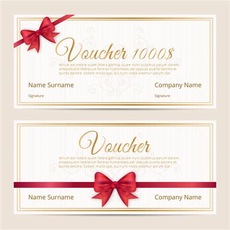 Voucher can be in three different forms. Free vector "Voucher template cards"