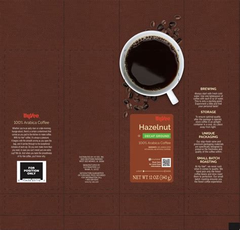 Hy Vee Light Hazelnut Decaf Ground Arabica Coffee Source
