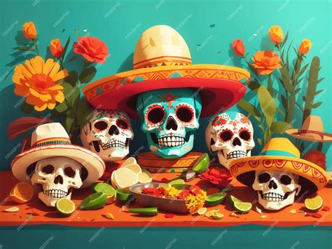 Premium AI Image | Day of the Dead remembering the departed