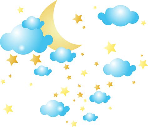 Cloud Clipart Transparent Background Stars At Night Clipart Free