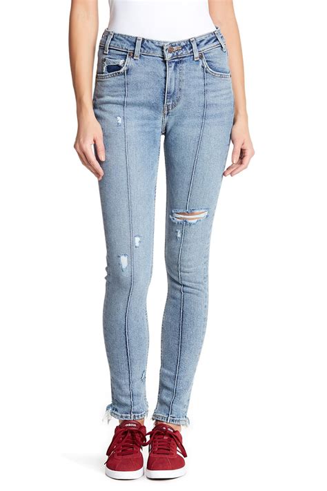 Levis Denim 721 Vintage High Rise Skinny Jeans 30 Inseam In Blue Lyst