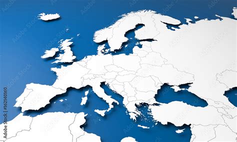 3d Europe Map Stock Photo Adobe Stock