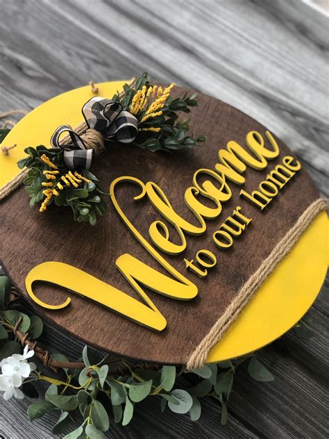 Welcome Home Signs Welcome Signs Front Door Wooden Welcome Signs