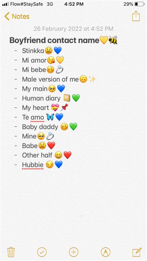 Contact Names For Your Boyfriend 🥺 ️ Cute Names For Boyfriend