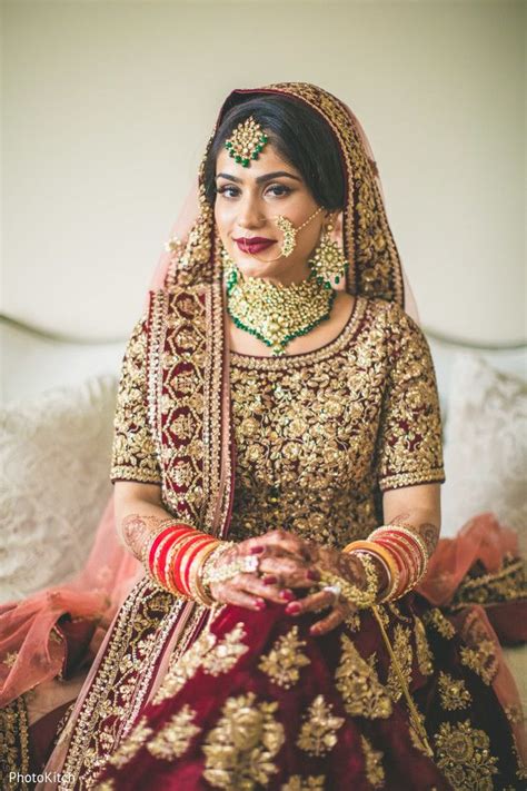 Indian Bride Ready To Get Married Winter Bridal Jewelry Simple Bridal