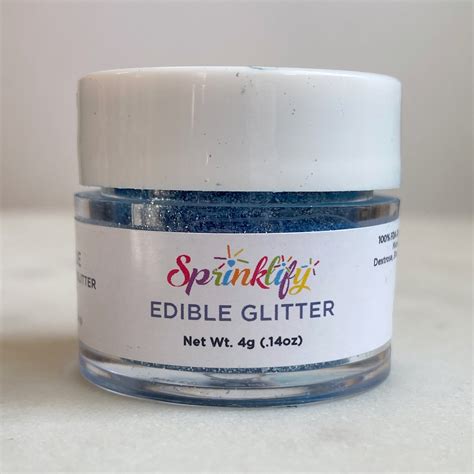 Edible Glitter In Navy Blue For Cake Decoration Desserts Etsy