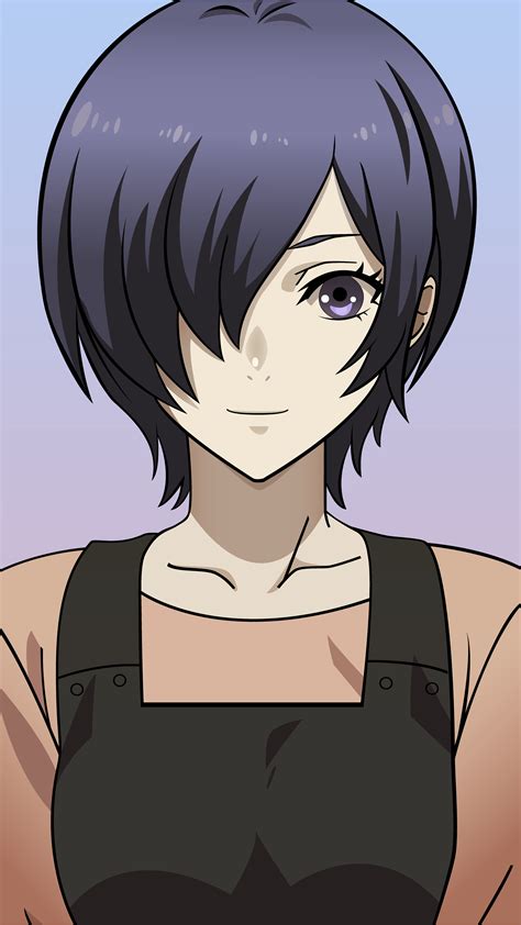She works as a waitress. 2160x3840 Vector I made of Touka from Tokyo Ghoul:re ...