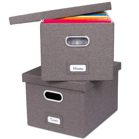 Internets Best Collapsible File Storage Organizer With Lid