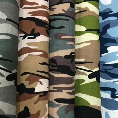 Buy Camouflage Print Cotton Cloth Camo Cotton Poplin