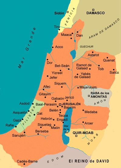 Mapas De La época De La Nación De Israel Sallomo