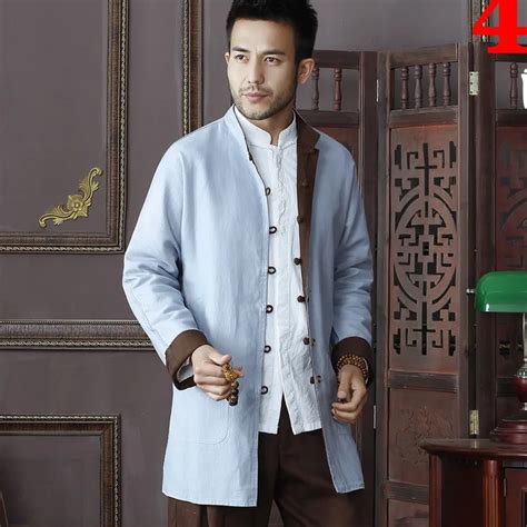 High Quality Chinese Traditional Mens Two Side Cotton Linen Kung Fu