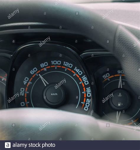 Car Speedometer Miles And Kilometers Hi Res Stock Photography And