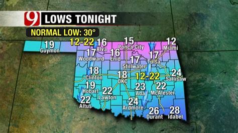 Strong Cold Front Sweeps Through Oklahoma Brings Possible Freezing Drizzle