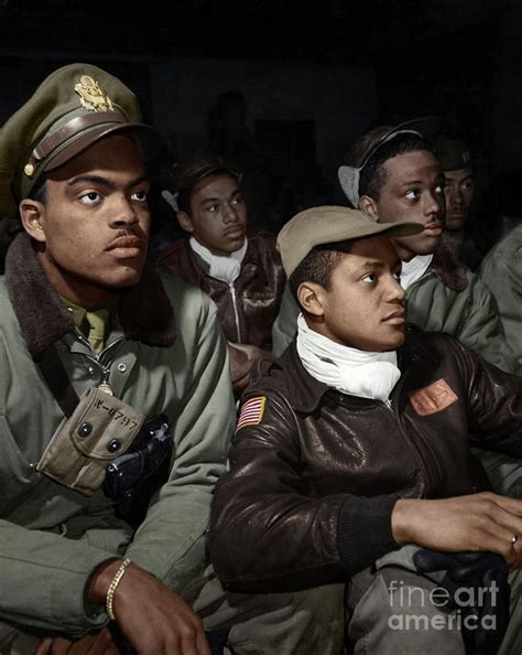 Tuskeegee Airmen 1945 Photograph By Granger Tuskegee Black History