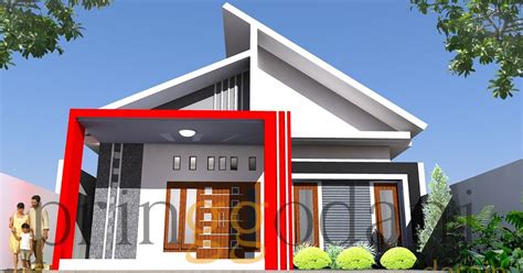 Cat rumah minimalis tampak depan. Warna Cat Rumah Minimalis Merah Marun - Denah Rumah