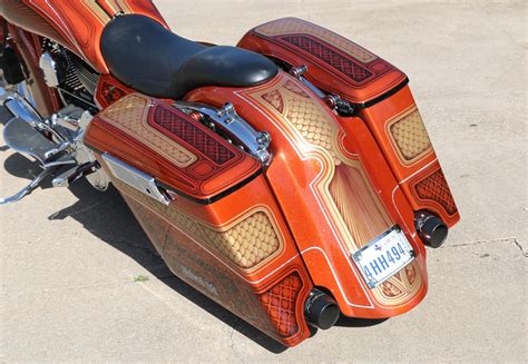 Extended Stretched Saddlebags For Harley Baggers Custom Saddlebags