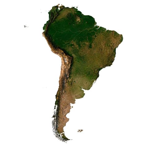 3d Map Of South America C4d Model Ucreative Wallaby 473