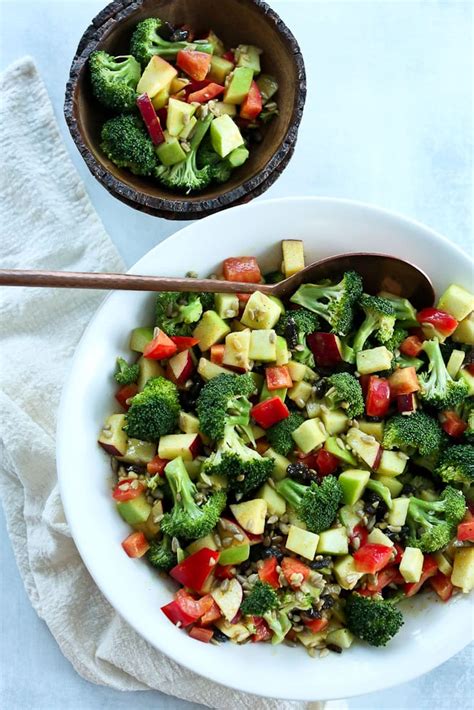 Lemony Broccoli Salad Happy Healthy Mama