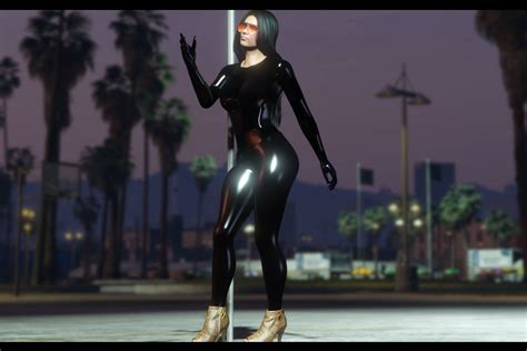 Mp Female Black Latex Outfit 2 Parts Remake 2023 Gta5