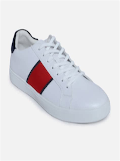 buy aldo men white striped leather sneakers casual shoes for men 13737330 myntra