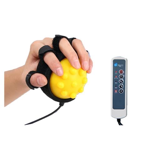 Hot Compress Finger Massager Infrared Therapy Ball Electric Handheld