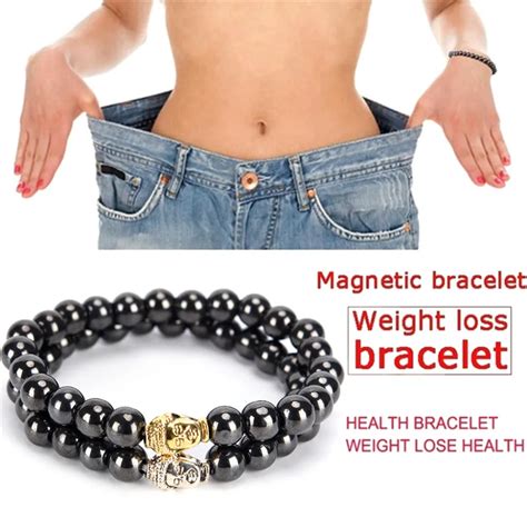Women Black Cool Magnetic Bracelet Beads Stone Therapy Health Care Men