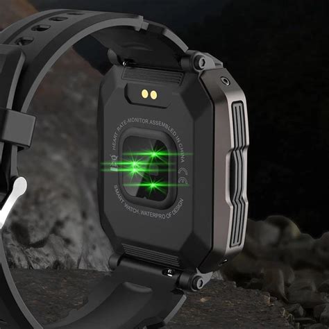 Köp C20 Military Smart Watch Herr Carbon Black Ultra Army Outdoor Ip68