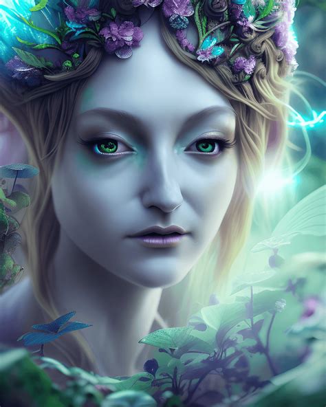 beautiful fairy queen of the forest · creative fabrica
