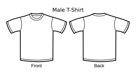 Black T Shirt Template Png