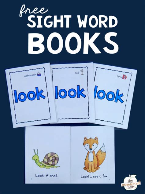 Teach The Sight Word Look With These Free Books The