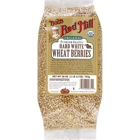 Bobs Red Mill Wheat Berries Hard White Organic Cooking And Baking