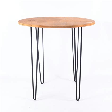 Round Accent Table With Hairpin Legs Ebth
