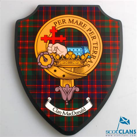 Macdonald Clan Crest Wall Plaque Scottish Clans Scottish Clan