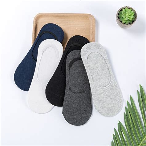 5Pairs Lot Men Invisible Socks Unisex Low Cut Ankle Socks Men Male