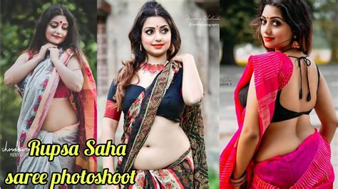 Rupsa Saha Saree Photoshoot Video Youtube