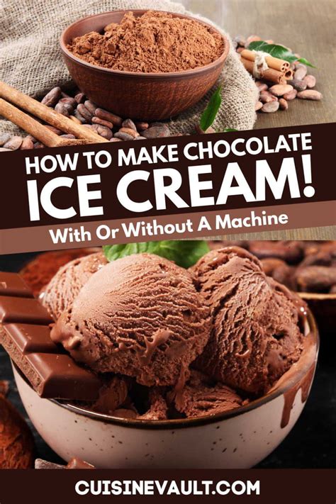 How To Make Chocolate Ice Cream Tips Recipe Ice Cream Maker Recipes Chocolate Ice