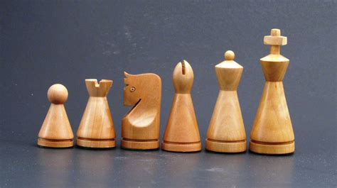 My Woodturned Chessmen Turned From Bradford Pear Wooden Chess Pieces