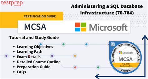 Exam 70 764 Administering A Sql Database Infrastructure Study Guide