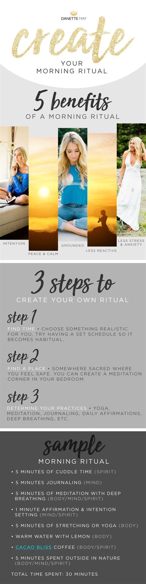 3 Steps To Create Your Morning Ritual And 5 Reasons To Danettemay