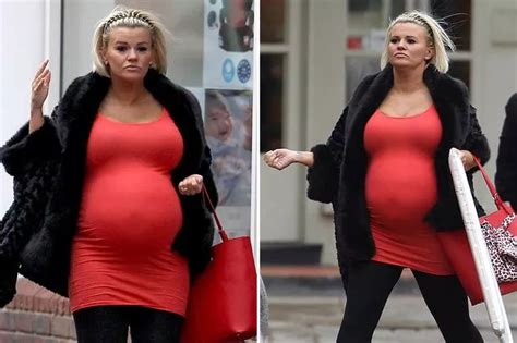 Kerry Katona Shows Off Her Huge Bump On Rather Glum Shopping Trip Mirror Online