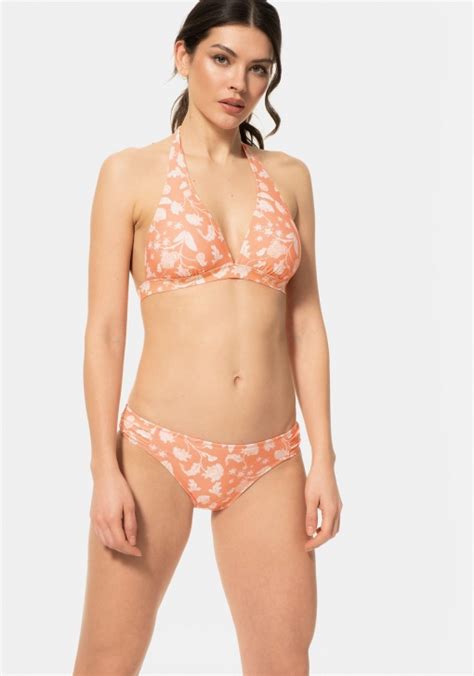 Sujetador De Bikini Halter Estampado De Mujer Tex Las Mejores Ofertas