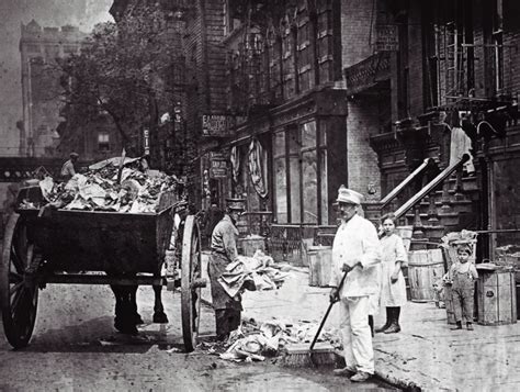 Sanitation Workers Cleaning The Streets In New York City Late 1890s