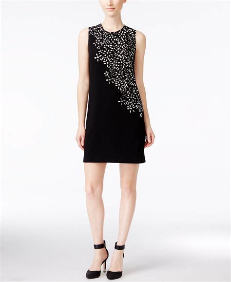 Calvin Klein Floral Laser Cutout Sheath Dress Regular And Petite Sizes