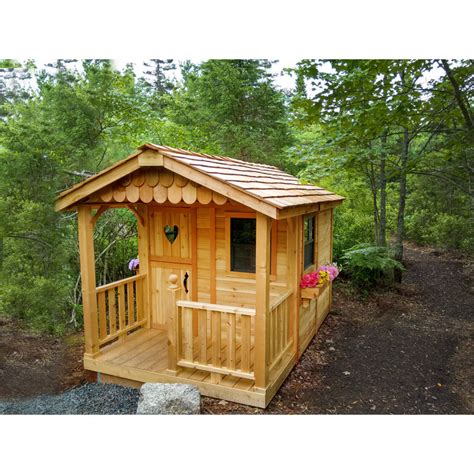 Outdoor Living Today 6 Ft W X 9 Ft D Sunflower Cedar Wood Playhouse