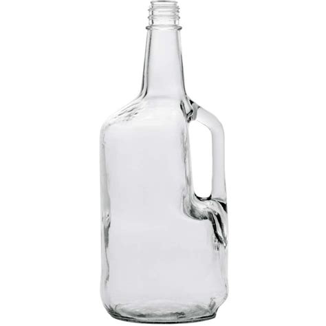 Wholesale 175 Liter Clear Glass Liquor Bottle With Handle And Bar Top