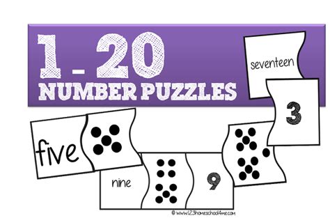 1 20 Number Puzzles Number Puzzles Fun Math Activities Math