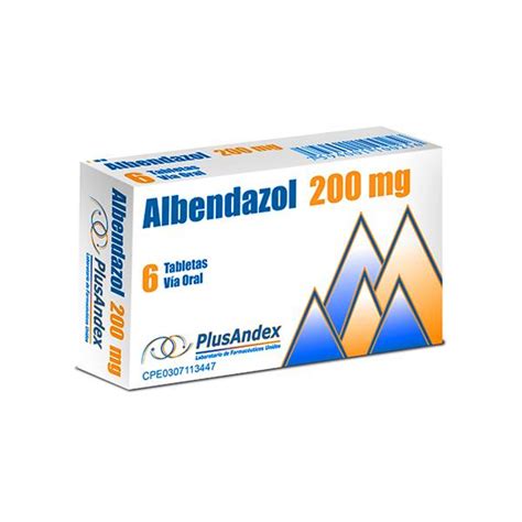 Albendazol 200mg X 6 Tabletas Plusandex Farmadon La Farmacia De